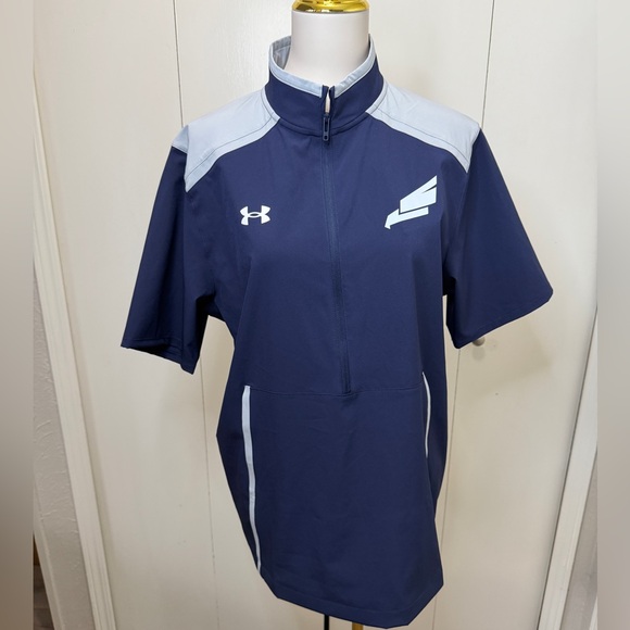 Under Armour Other - Under Armour Navy and Gray Quarter-Zip Shirt